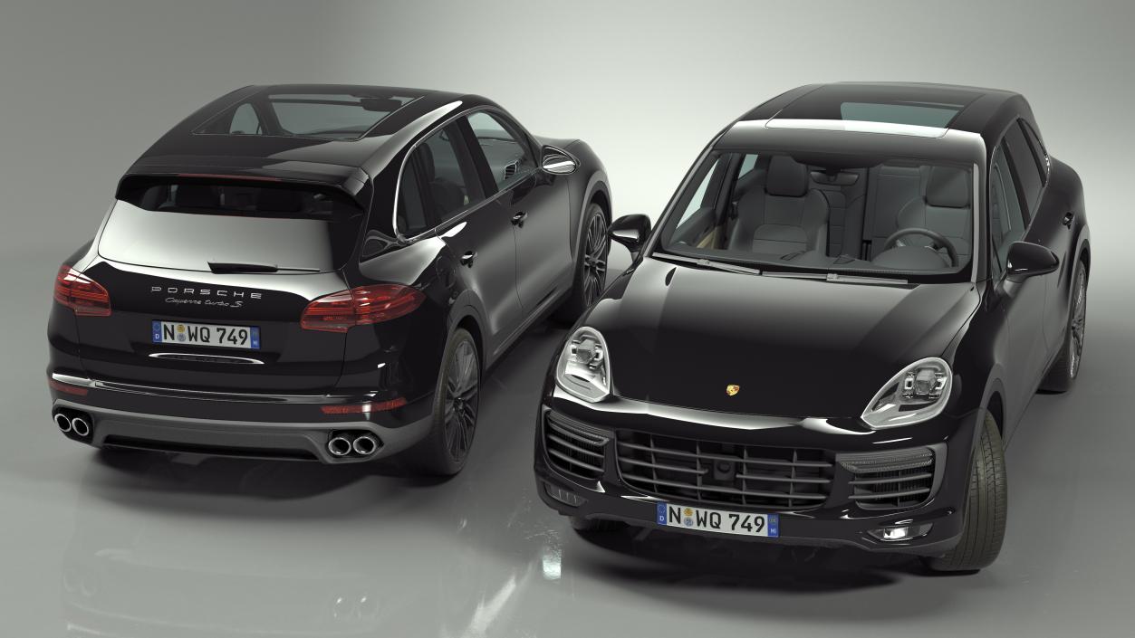 2015 Porsche Cayenne S Rigged 3D model