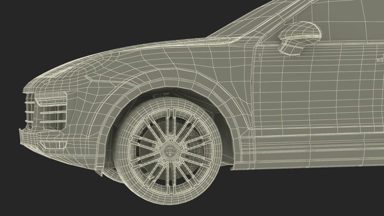 2015 Porsche Cayenne S Rigged 3D model