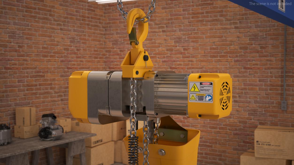 3D Electric Chain Hoist 1T model