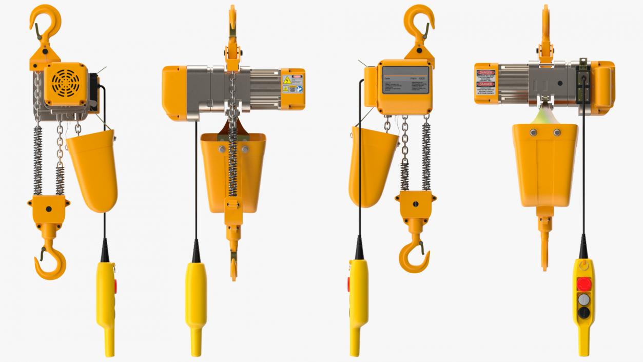 3D Electric Chain Hoist 1T model