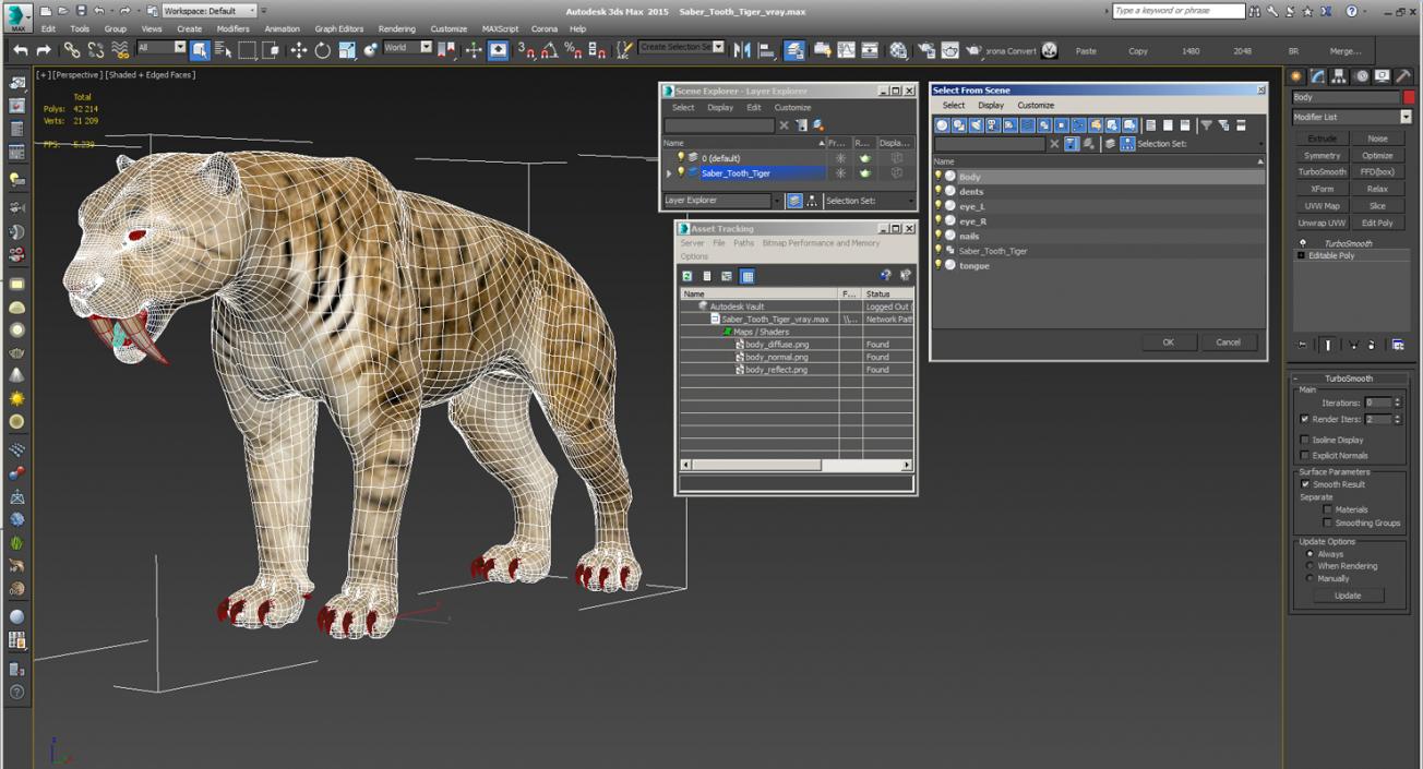 Saber Tooth Tiger 3D