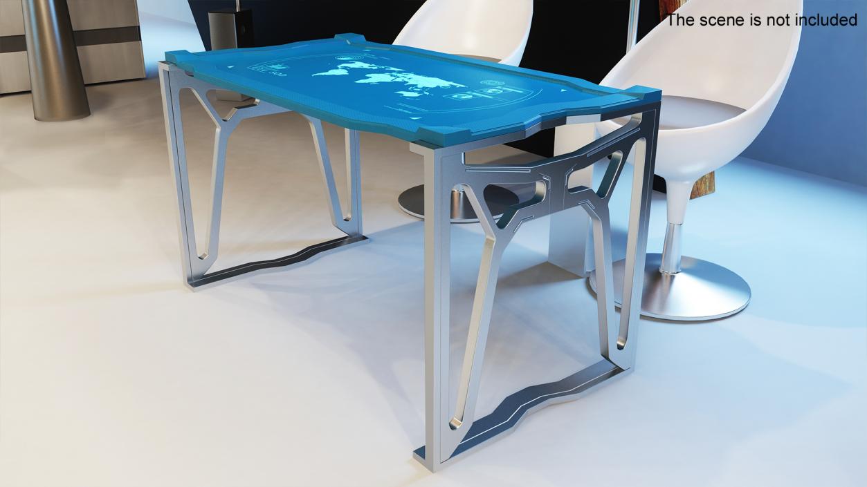 3D Futuristic Table Blue