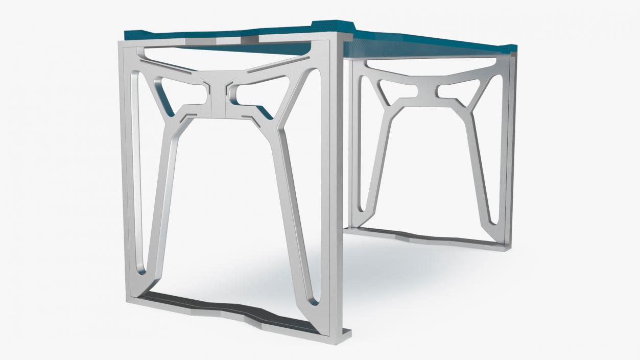 3D Futuristic Table Blue