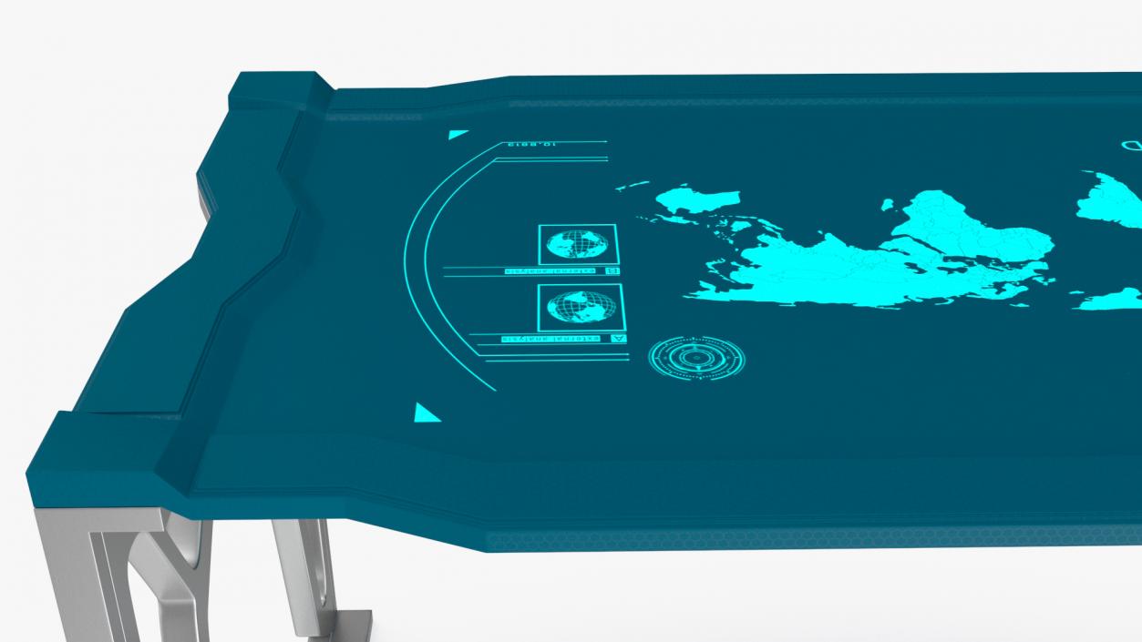 3D Futuristic Table Blue