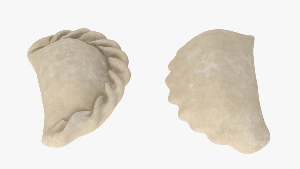 Pierogi Dumpling Raw 2 3D