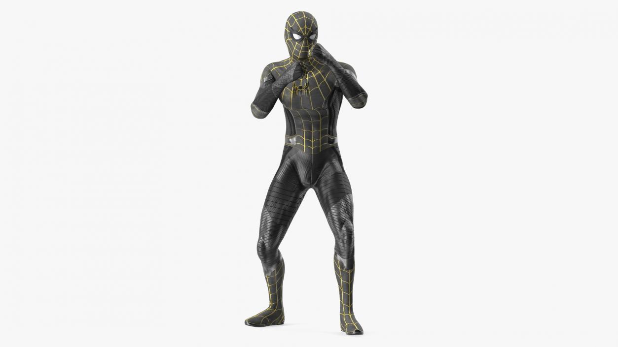 Spiderman Black Suit Rigged 3D