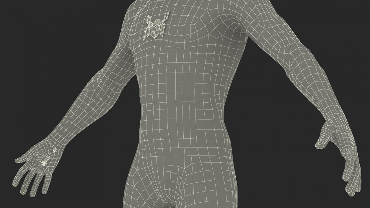 Spiderman Black Suit Rigged 3D