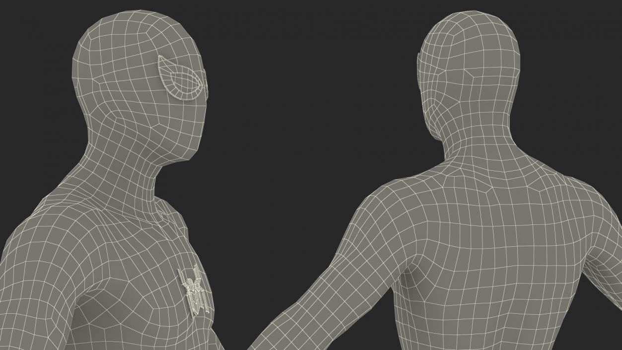 Spiderman Black Suit Rigged 3D