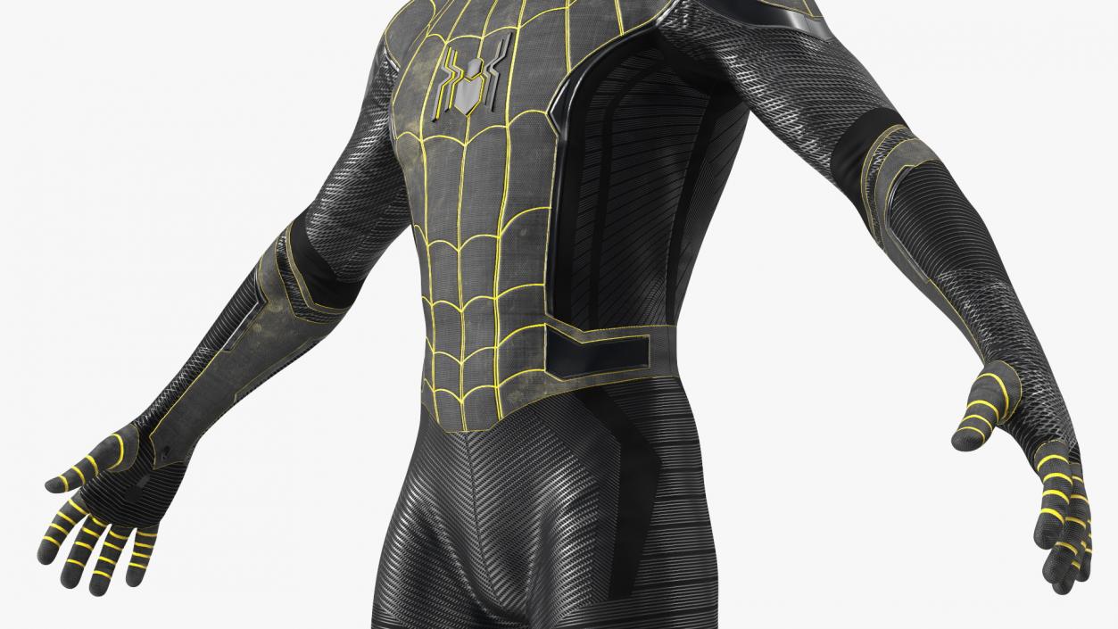 Spiderman Black Suit Rigged 3D