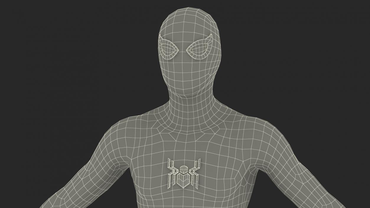 3D Spiderman Black Suit Rigged for Cinema 4D