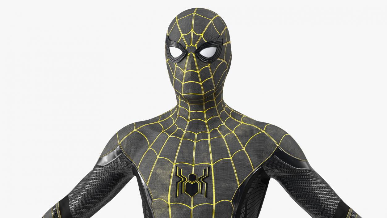 3D Spiderman Black Suit Rigged for Maya