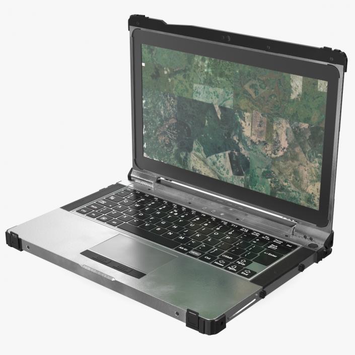 Military Armored Laptop Metallic 3D