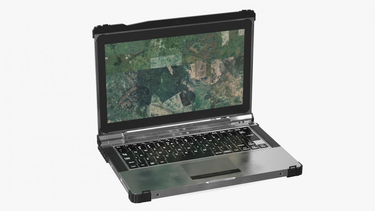 Military Armored Laptop Metallic 3D