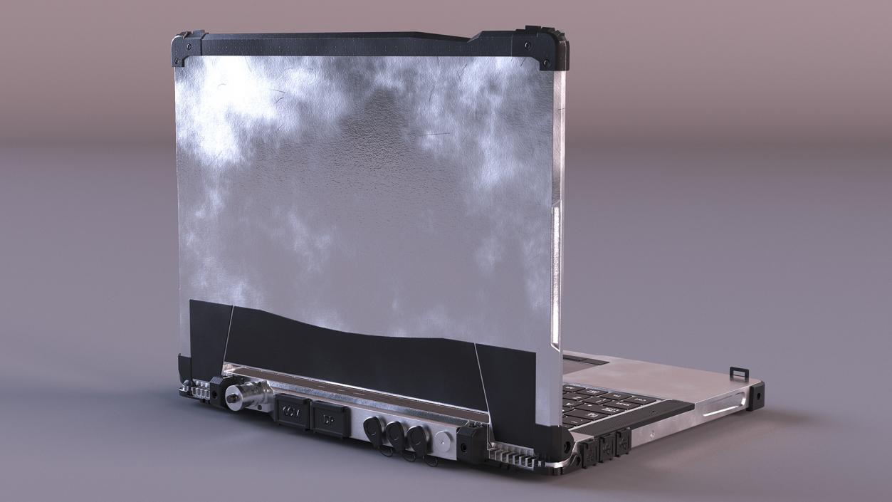 Military Armored Laptop Metallic 3D