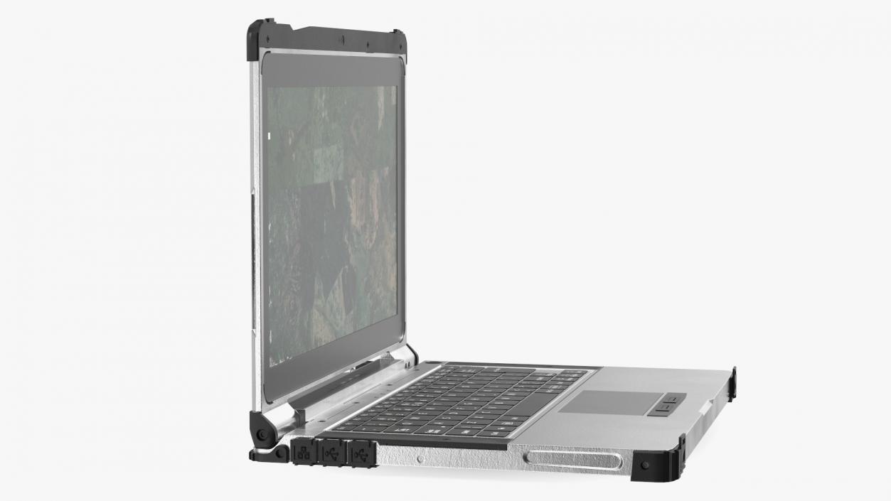 Military Armored Laptop Metallic 3D