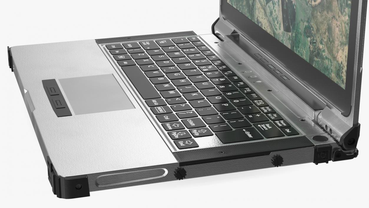 Military Armored Laptop Metallic 3D