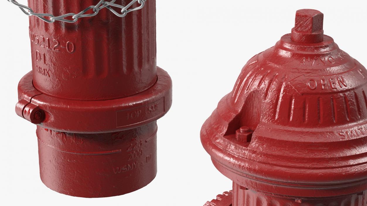 Classic Street Fire Hydrant 3D