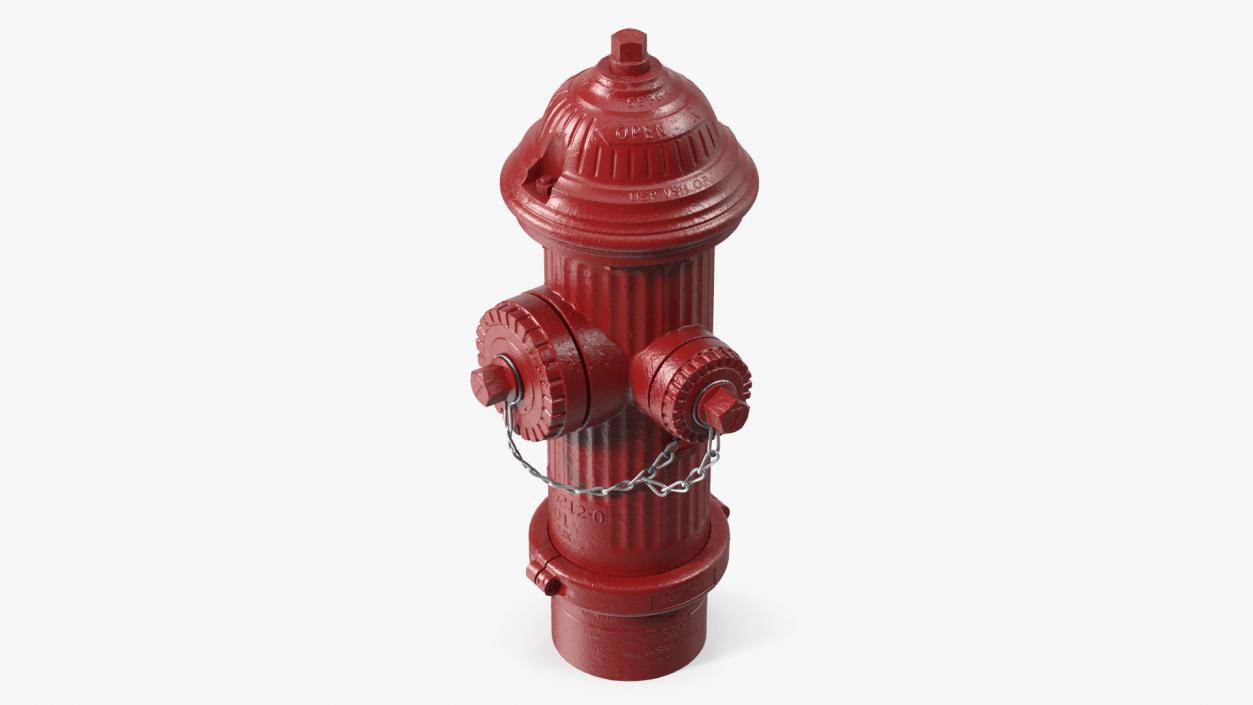 Classic Street Fire Hydrant 3D