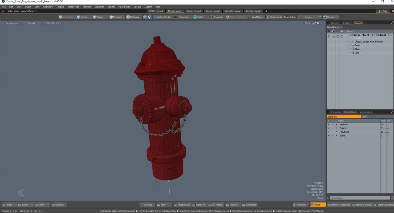 Classic Street Fire Hydrant 3D