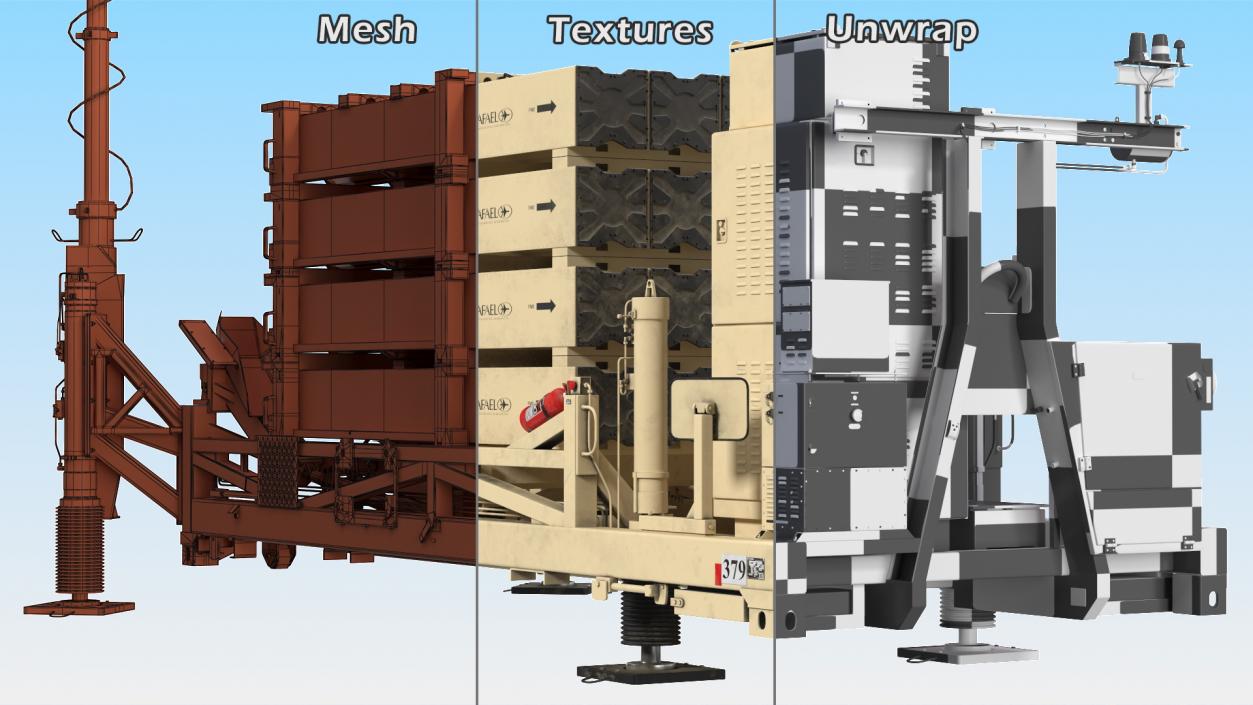 3D model Iron Dome Mobile Air Defense System