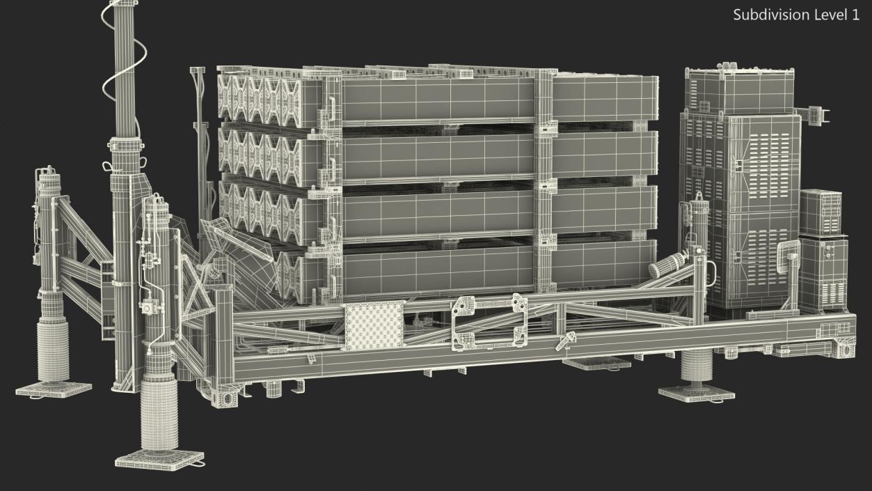 3D model Iron Dome Mobile Air Defense System