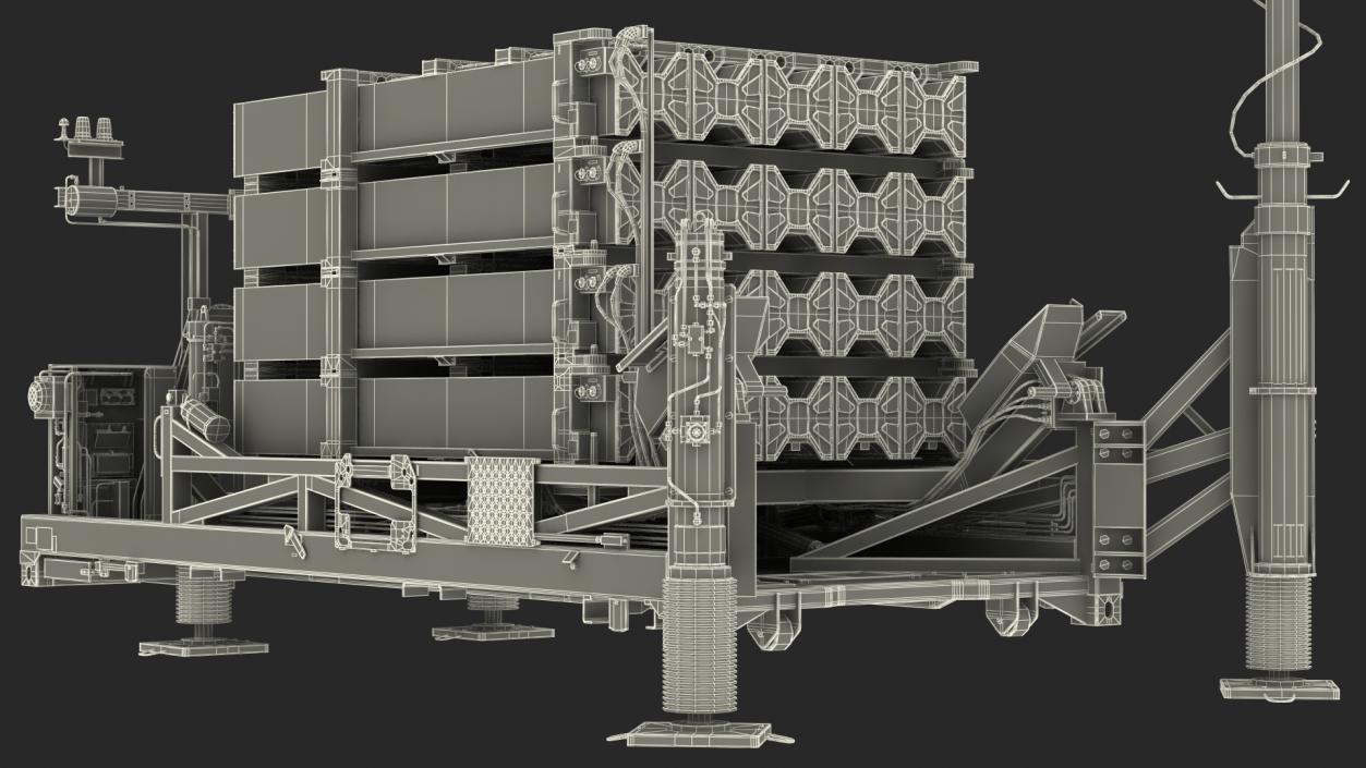 3D model Iron Dome Mobile Air Defense System