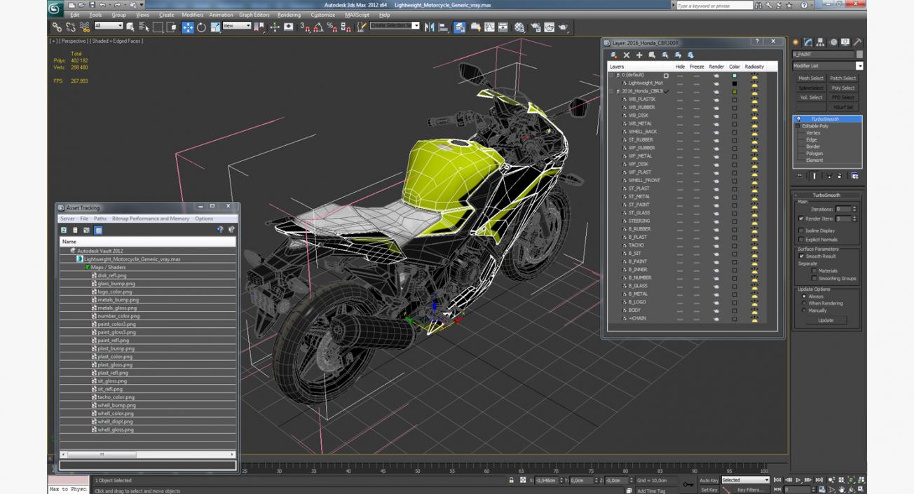 3D model Lightweight Motorcycle Generic