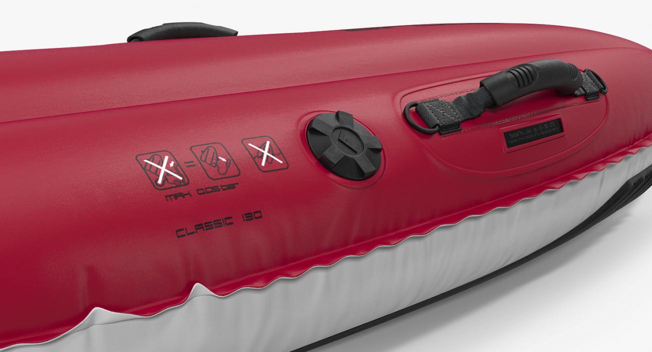 Big Air Inflatable Sled Red 3D