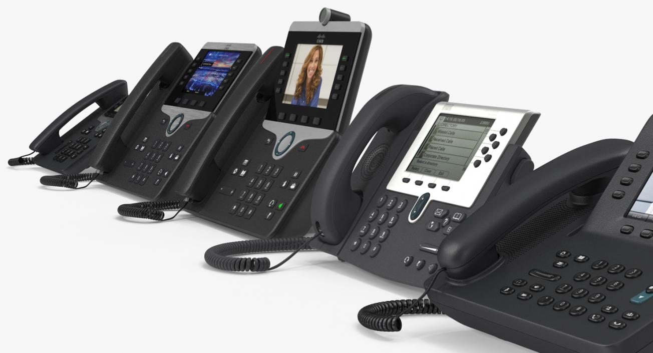 3D Cisco IP Phones Collection 4 model