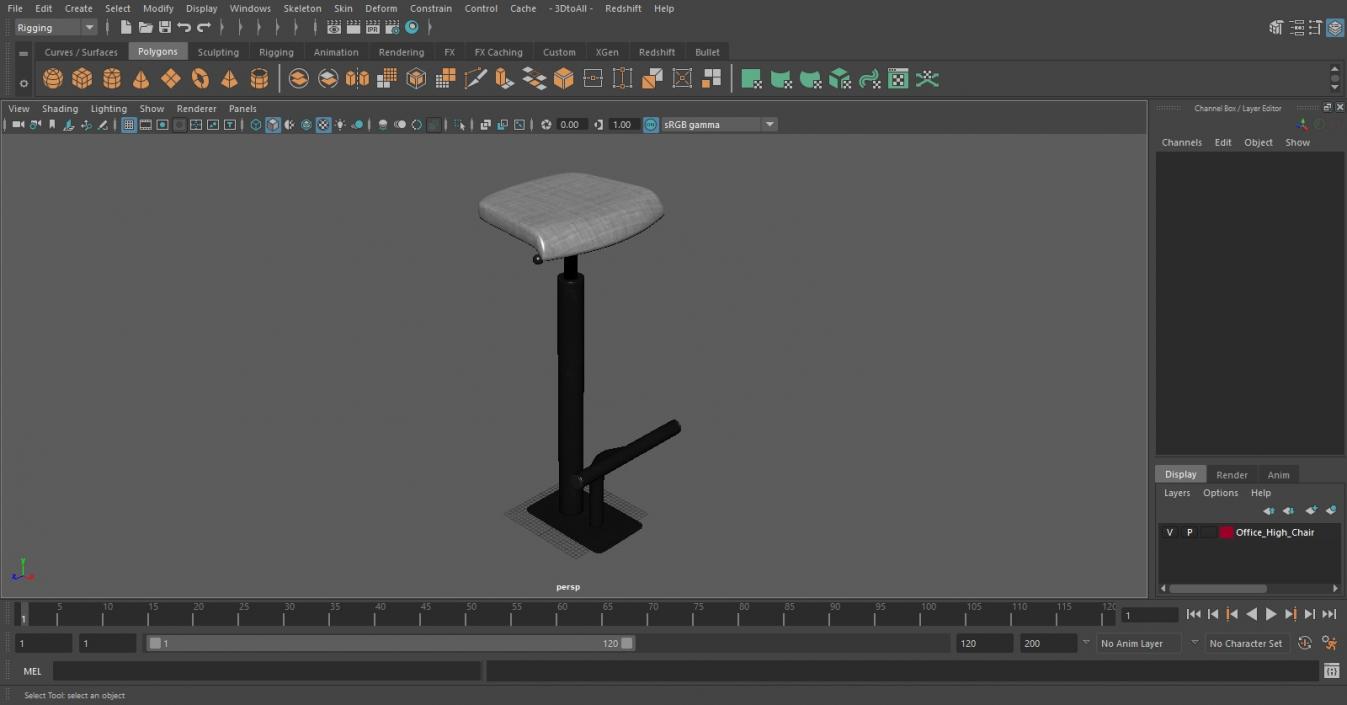 Office High Chair 3D