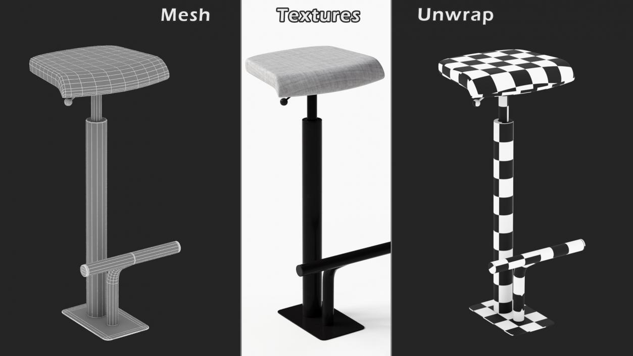 Office High Chair 3D