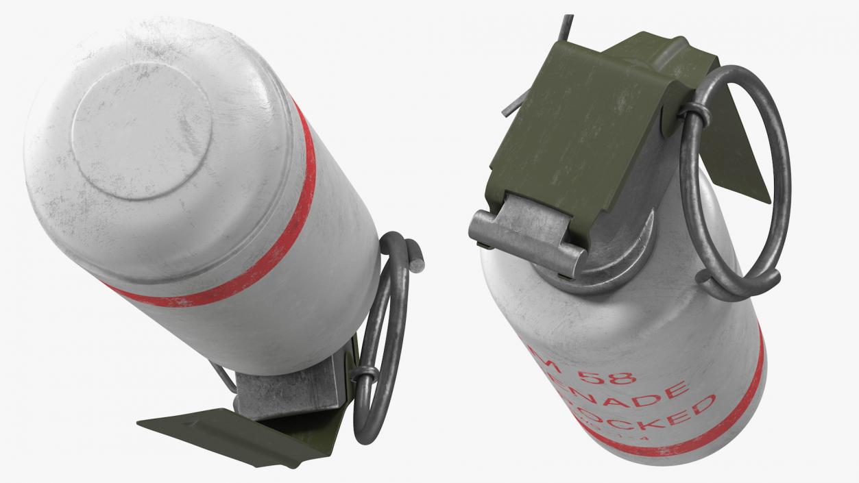 XM58 Riot Control CS Grenade Old 3D