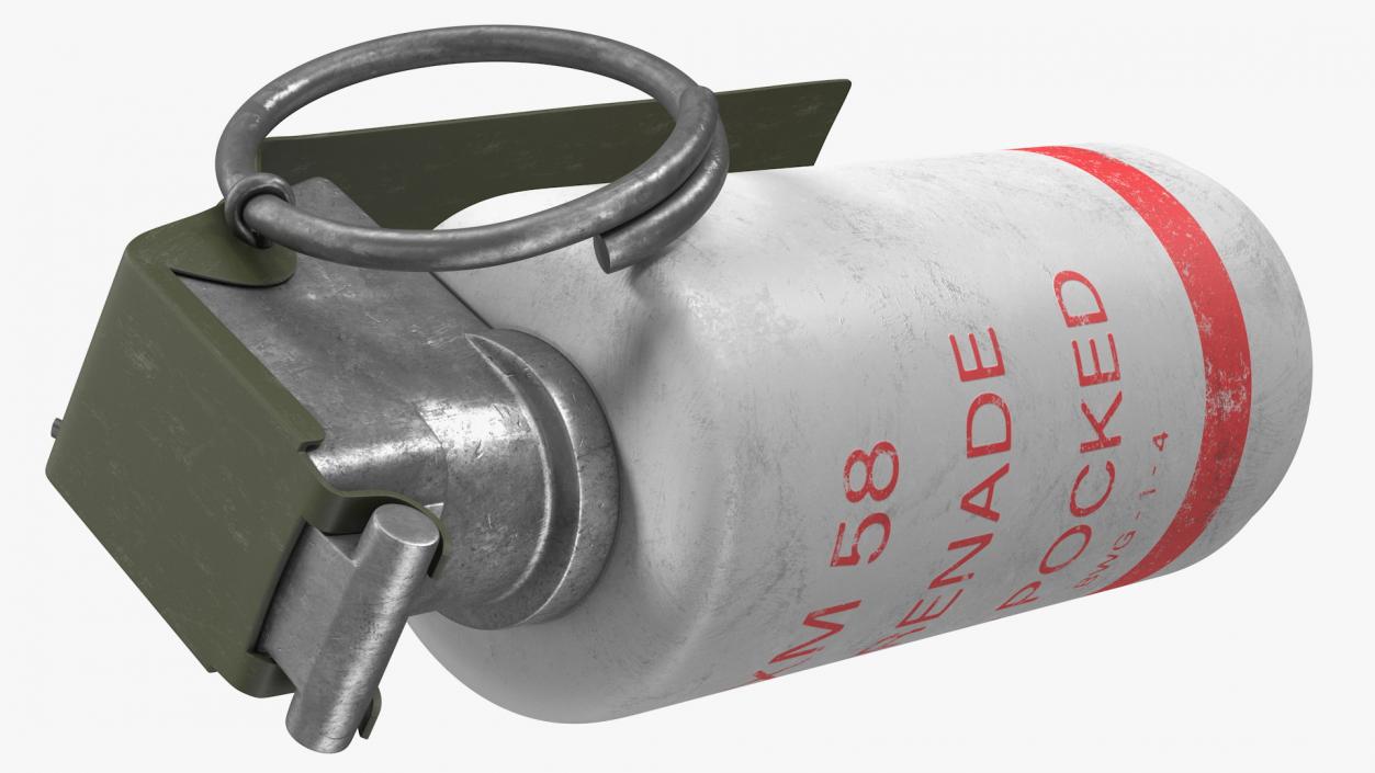 XM58 Riot Control CS Grenade Old 3D