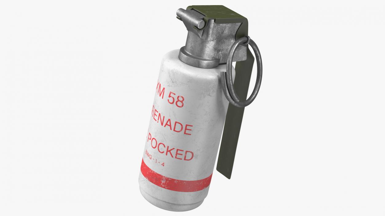 XM58 Riot Control CS Grenade Old 3D