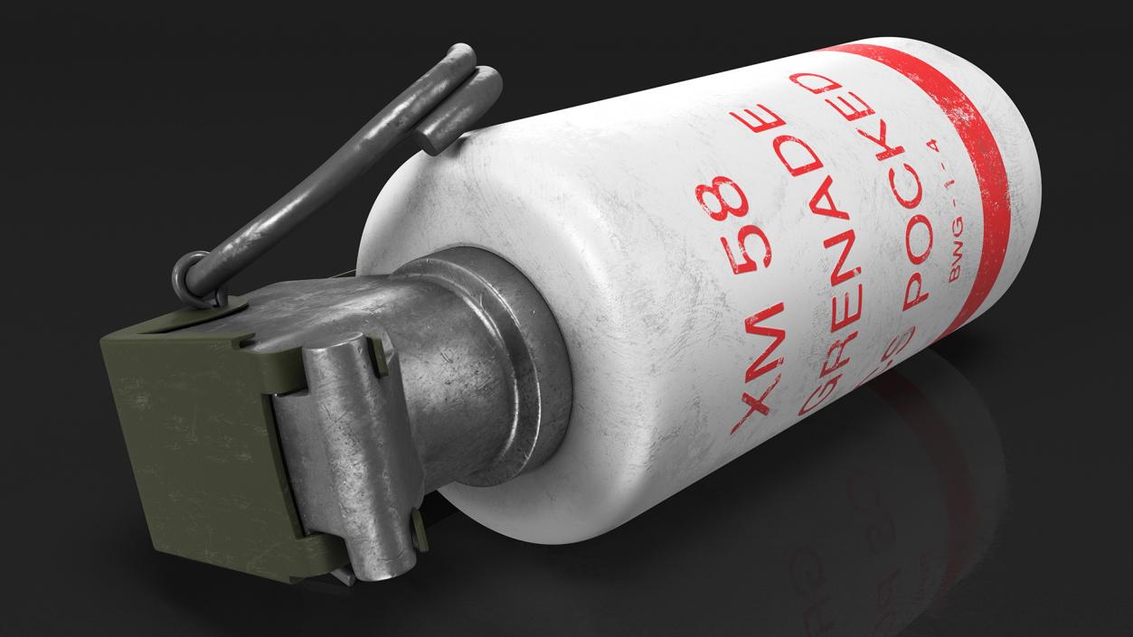 XM58 Riot Control CS Grenade Old 3D