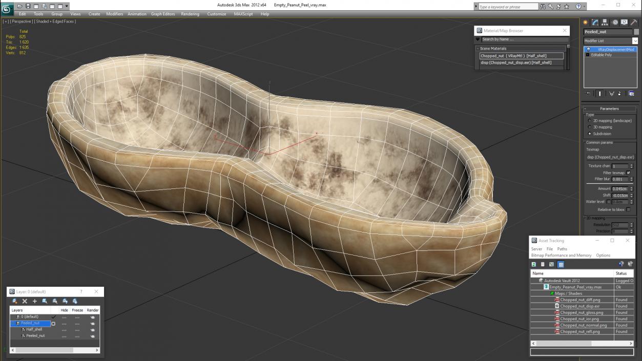 Empty Peanut Peel 3D