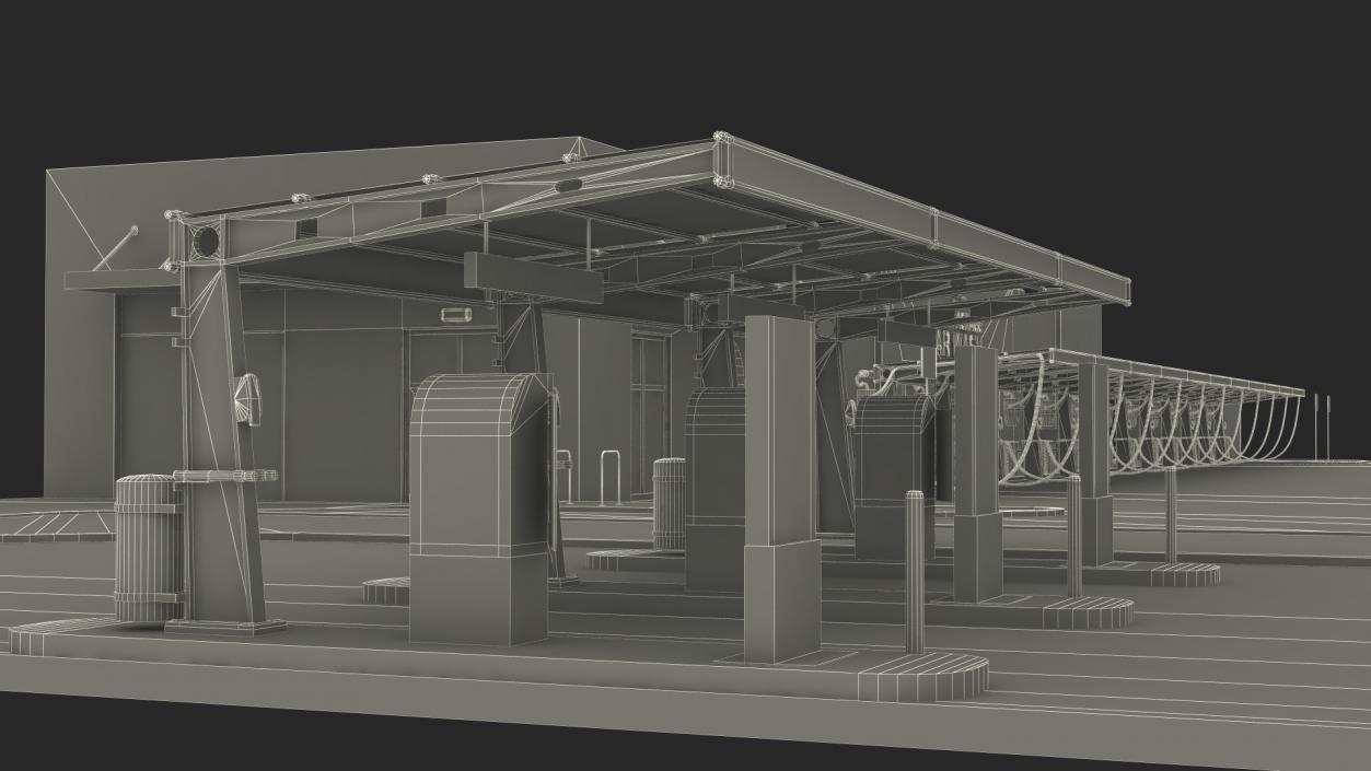 3D Total Package Car Wash Building