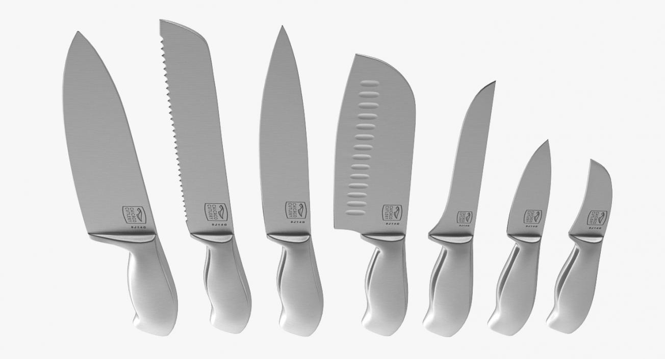 3D model Kitchen Knives Collection