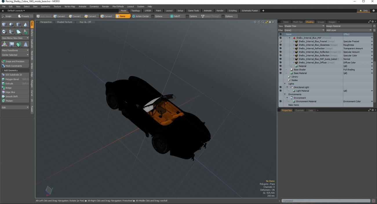 Racing Shelby Cobra 1965 3D model