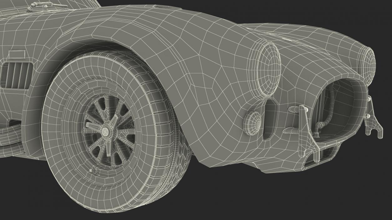 Racing Shelby Cobra 1965 3D model