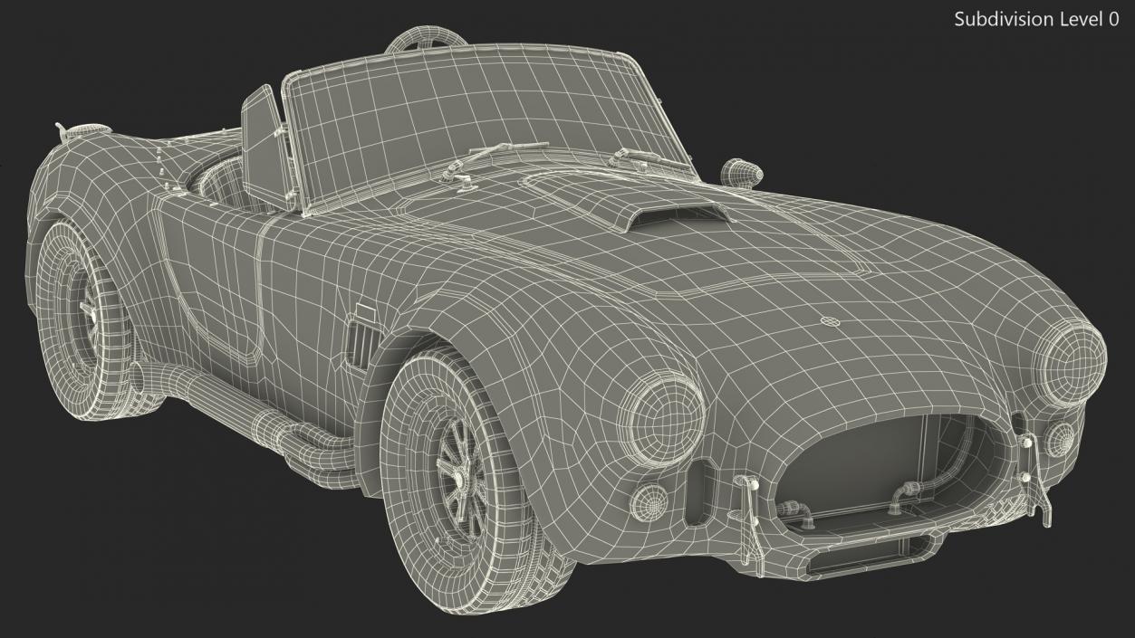 Racing Shelby Cobra 1965 3D model