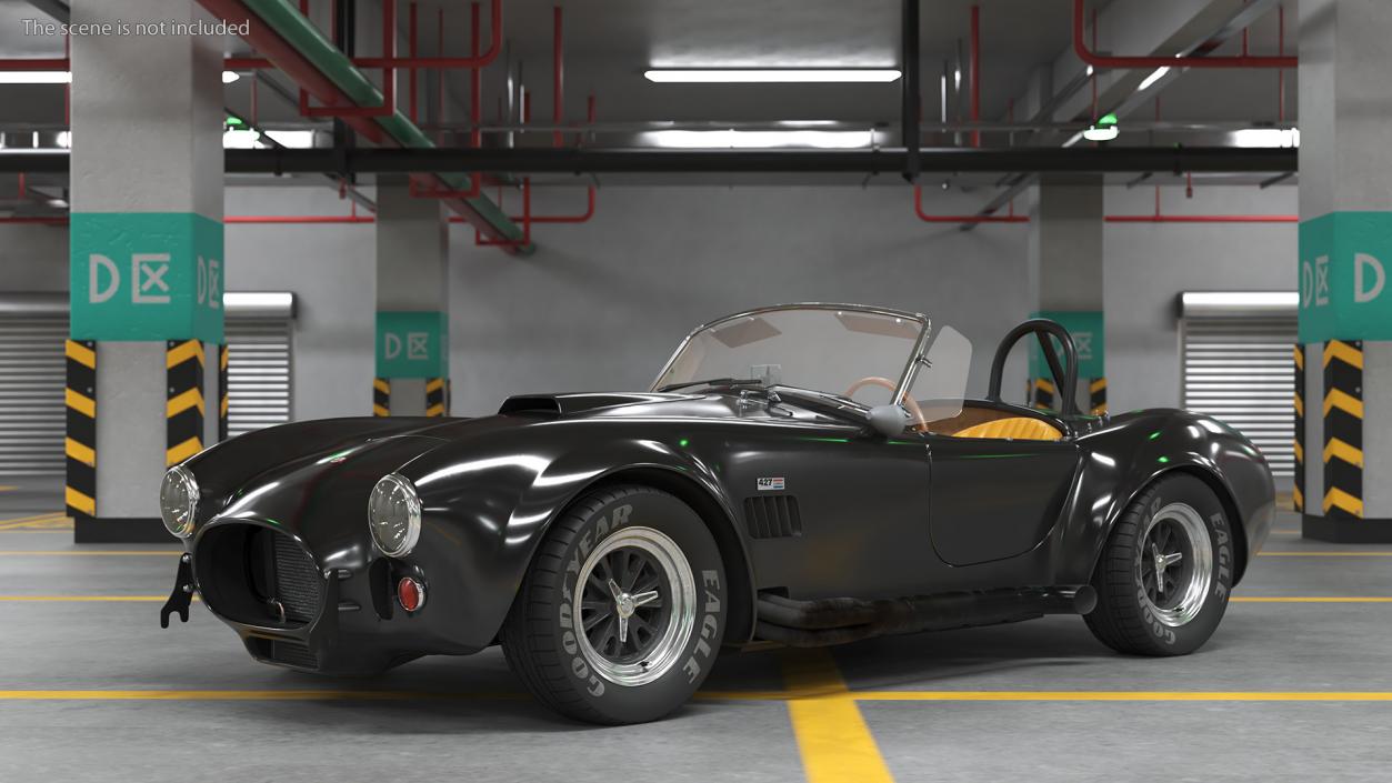 Racing Shelby Cobra 1965 3D model