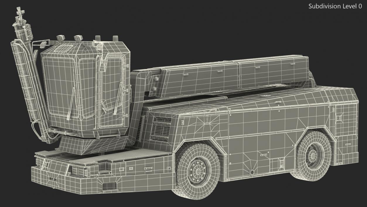 3D model Safeaero 220 Deicing Vehicle Folded