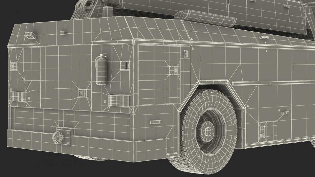 3D model Safeaero 220 Deicing Vehicle Folded