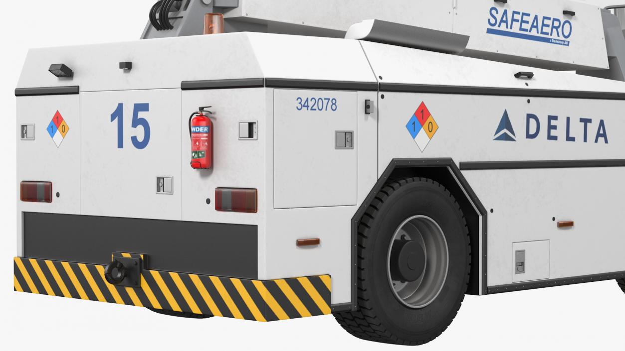 3D model Safeaero 220 Deicing Vehicle Folded