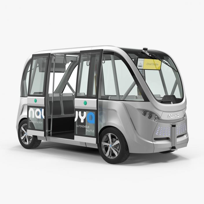 3D model Autonomous Electric Vehicle Navya Arma Rigged