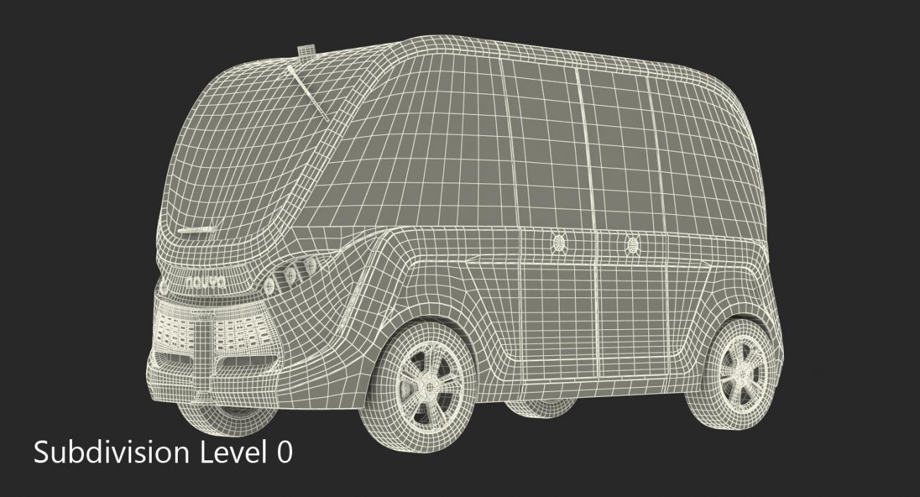 3D model Autonomous Electric Vehicle Navya Arma Rigged