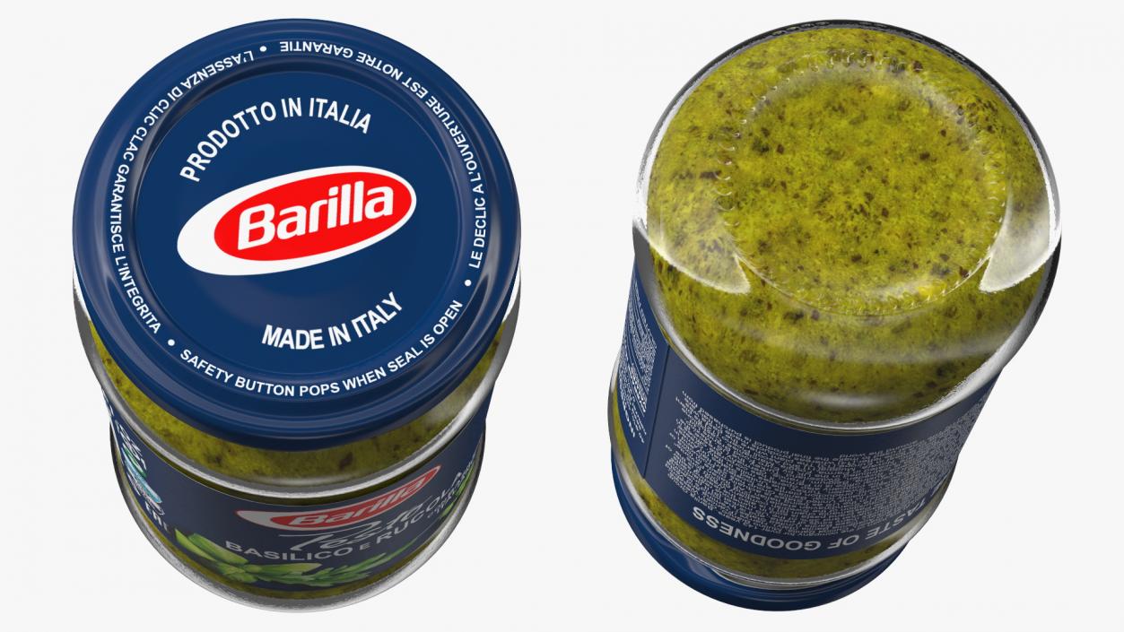 3D model Barilla Pesto Basilico Rucola 190 g