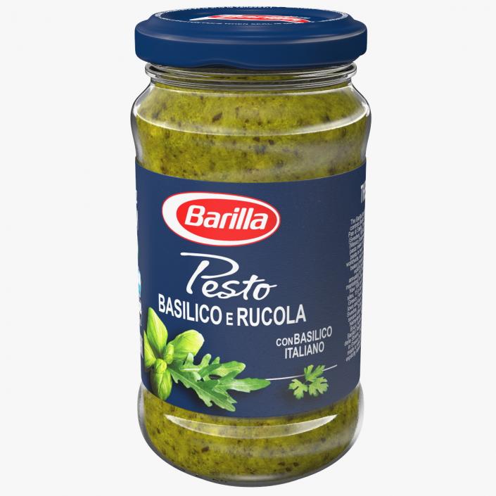 3D model Barilla Pesto Basilico Rucola 190 g