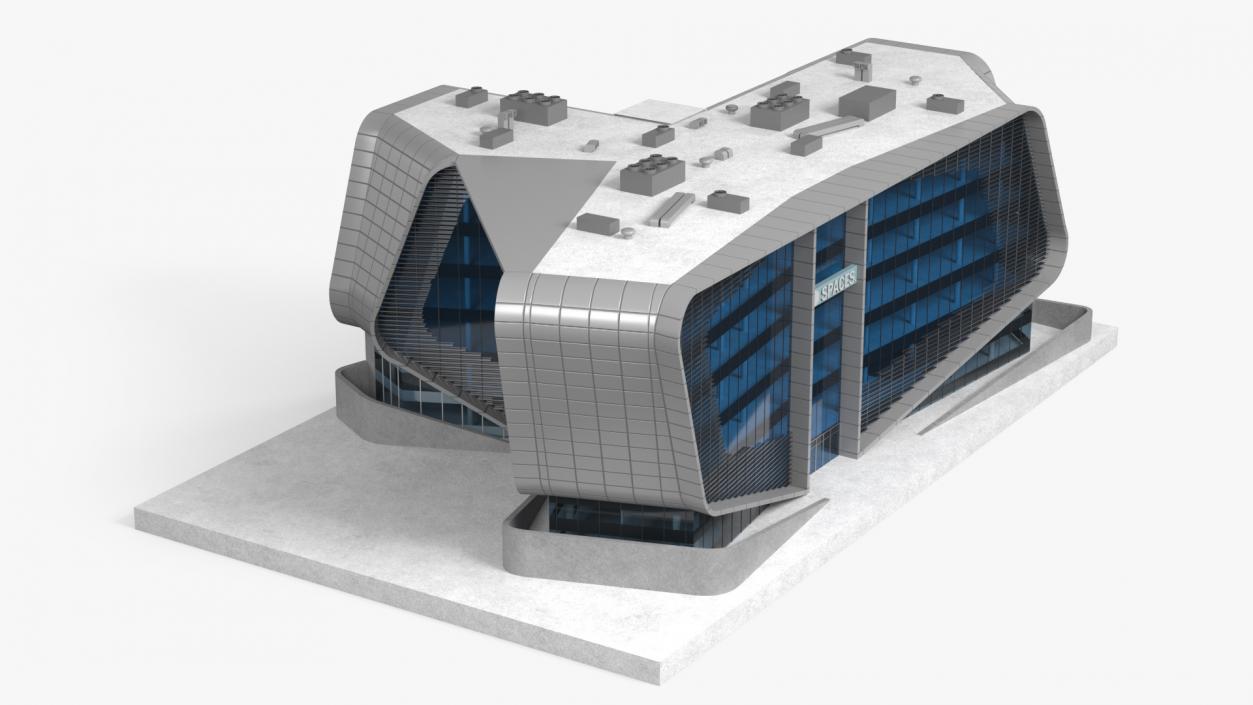 3D Contemporary Office Building model